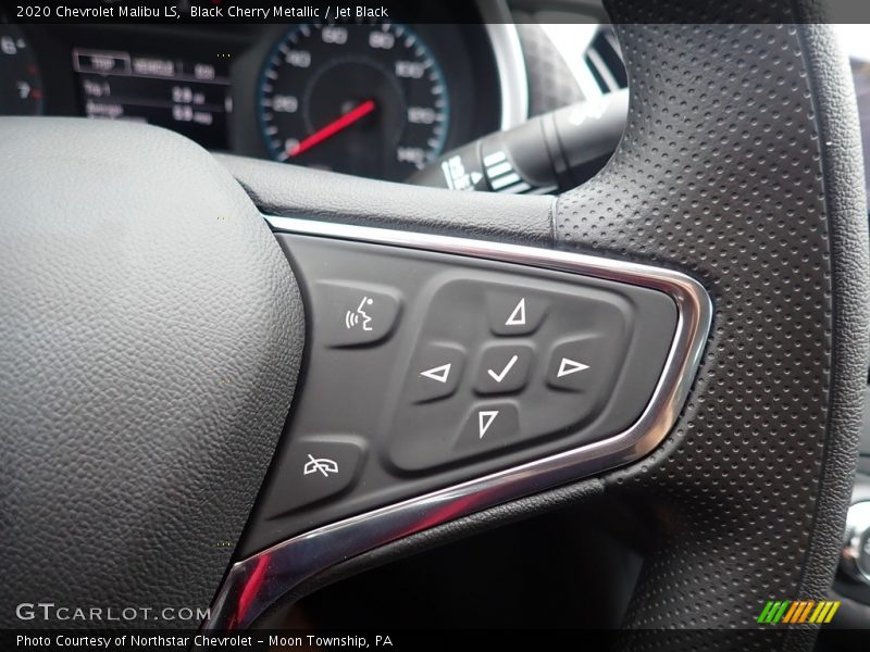 Black Cherry Metallic / Jet Black 2020 Chevrolet Malibu LS