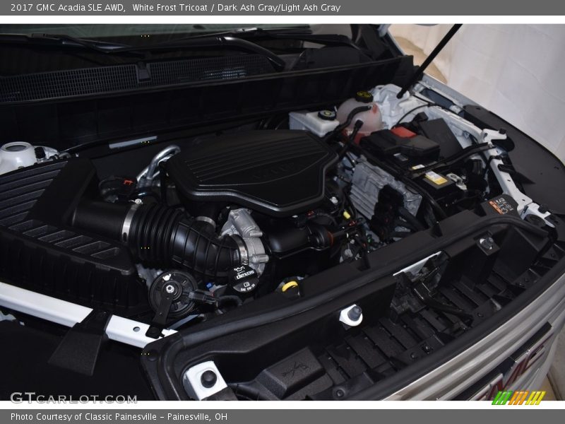 White Frost Tricoat / Dark Ash Gray/Light Ash Gray 2017 GMC Acadia SLE AWD