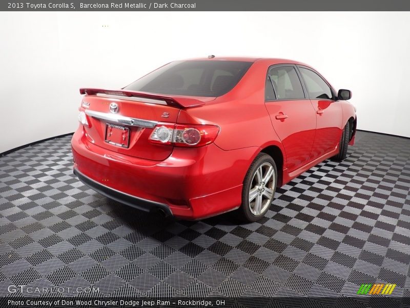 Barcelona Red Metallic / Dark Charcoal 2013 Toyota Corolla S