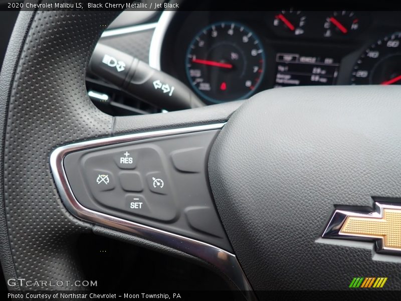 Black Cherry Metallic / Jet Black 2020 Chevrolet Malibu LS