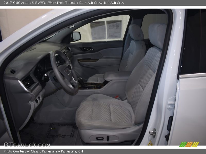 White Frost Tricoat / Dark Ash Gray/Light Ash Gray 2017 GMC Acadia SLE AWD