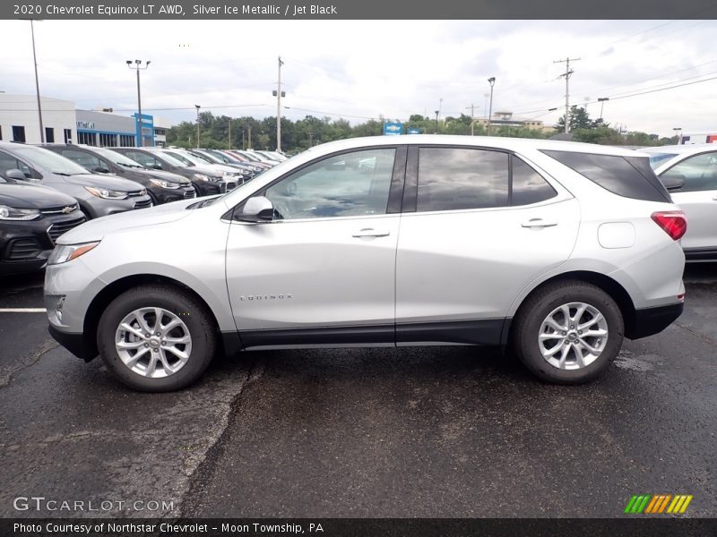 Silver Ice Metallic / Jet Black 2020 Chevrolet Equinox LT AWD