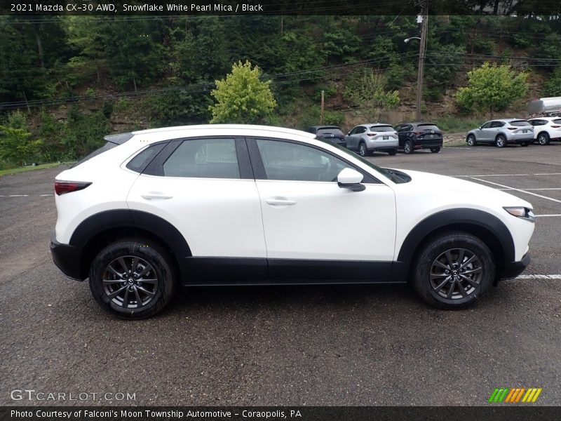Snowflake White Pearl Mica / Black 2021 Mazda CX-30 AWD