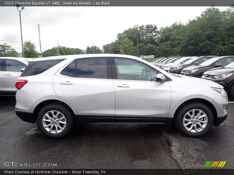 Silver Ice Metallic / Jet Black 2020 Chevrolet Equinox LT AWD