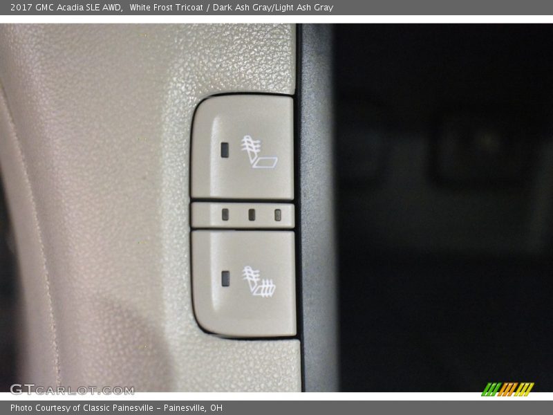 White Frost Tricoat / Dark Ash Gray/Light Ash Gray 2017 GMC Acadia SLE AWD