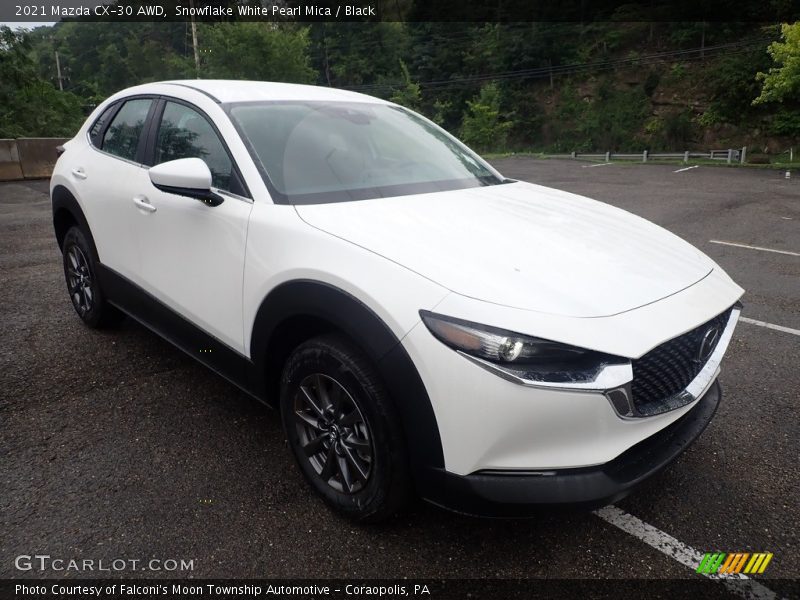 Snowflake White Pearl Mica / Black 2021 Mazda CX-30 AWD