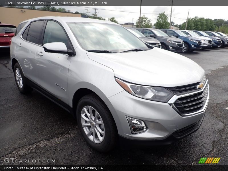 Silver Ice Metallic / Jet Black 2020 Chevrolet Equinox LT AWD