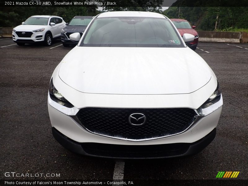 Snowflake White Pearl Mica / Black 2021 Mazda CX-30 AWD