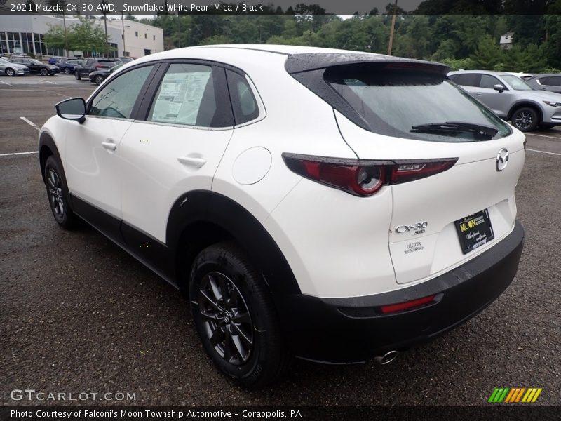 Snowflake White Pearl Mica / Black 2021 Mazda CX-30 AWD
