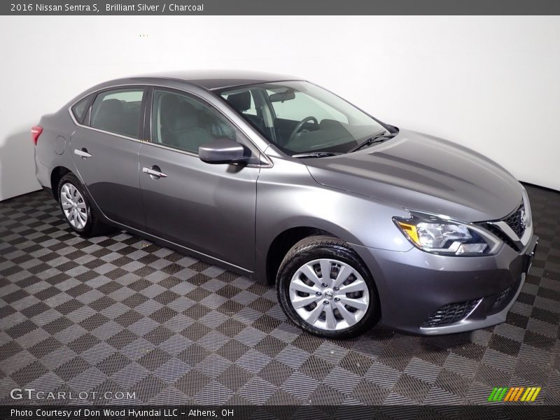 Brilliant Silver / Charcoal 2016 Nissan Sentra S