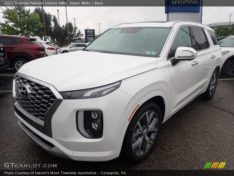 Hyper White / Black 2021 Hyundai Palisade Limited AWD