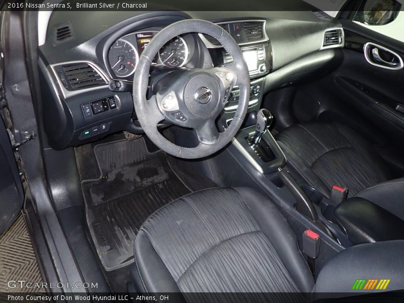 Brilliant Silver / Charcoal 2016 Nissan Sentra S