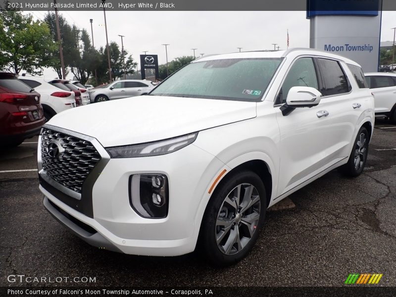 Hyper White / Black 2021 Hyundai Palisade Limited AWD
