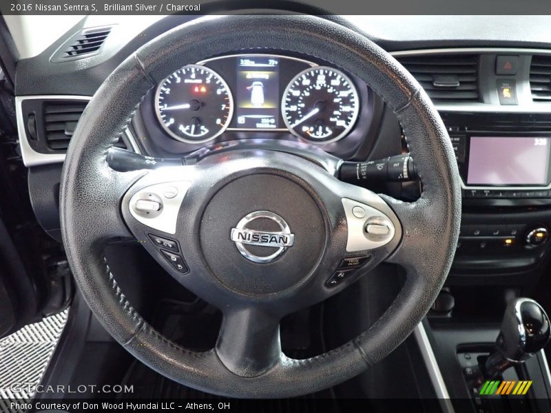 Brilliant Silver / Charcoal 2016 Nissan Sentra S