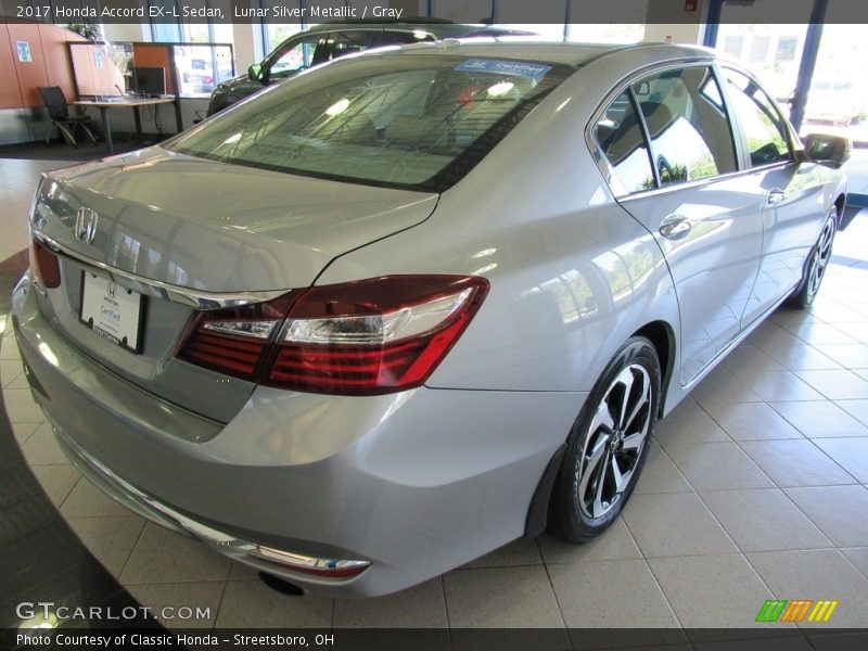 Lunar Silver Metallic / Gray 2017 Honda Accord EX-L Sedan
