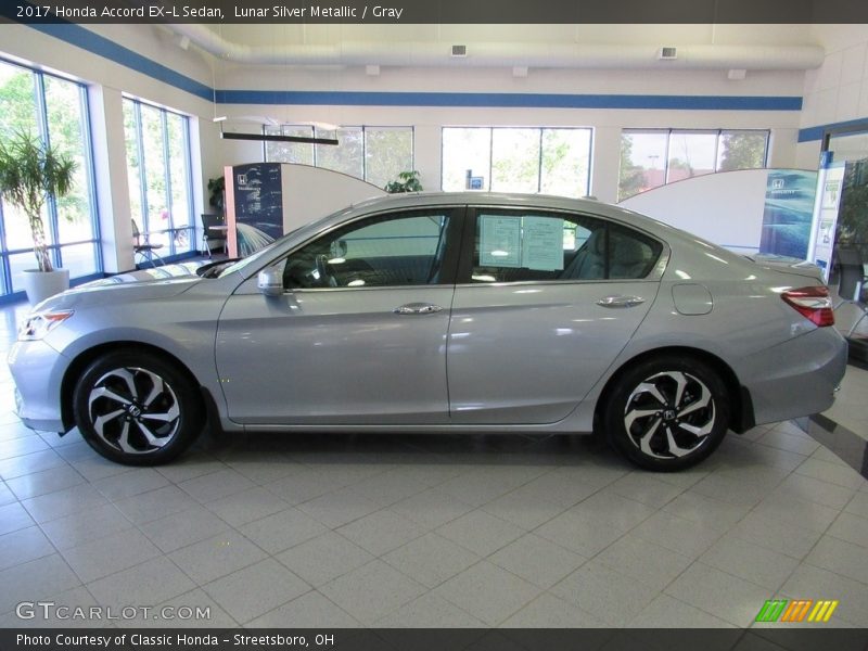 Lunar Silver Metallic / Gray 2017 Honda Accord EX-L Sedan