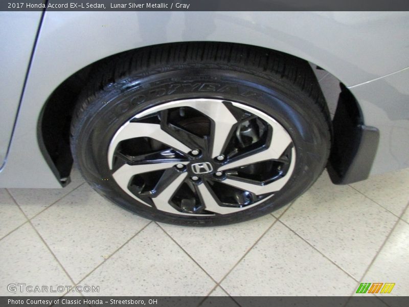 Lunar Silver Metallic / Gray 2017 Honda Accord EX-L Sedan