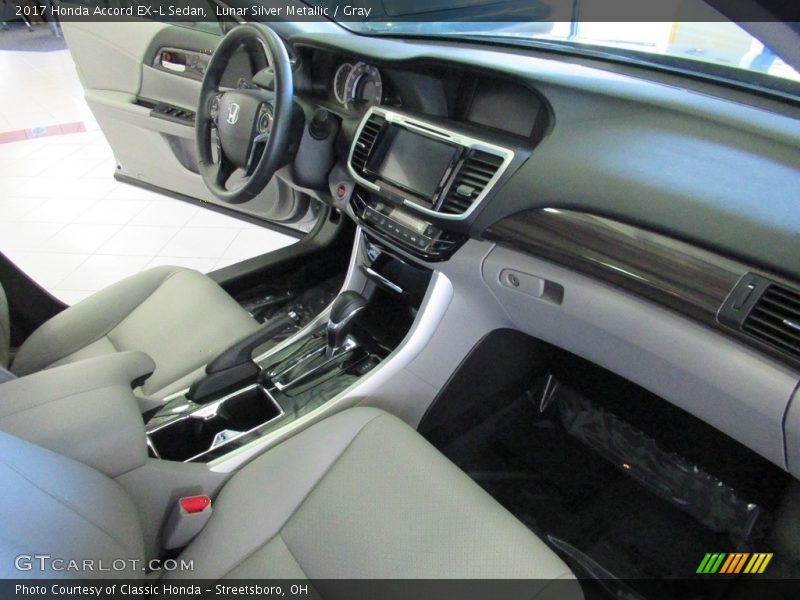 Lunar Silver Metallic / Gray 2017 Honda Accord EX-L Sedan