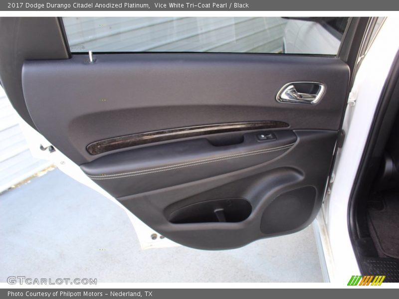 Vice White Tri-Coat Pearl / Black 2017 Dodge Durango Citadel Anodized Platinum