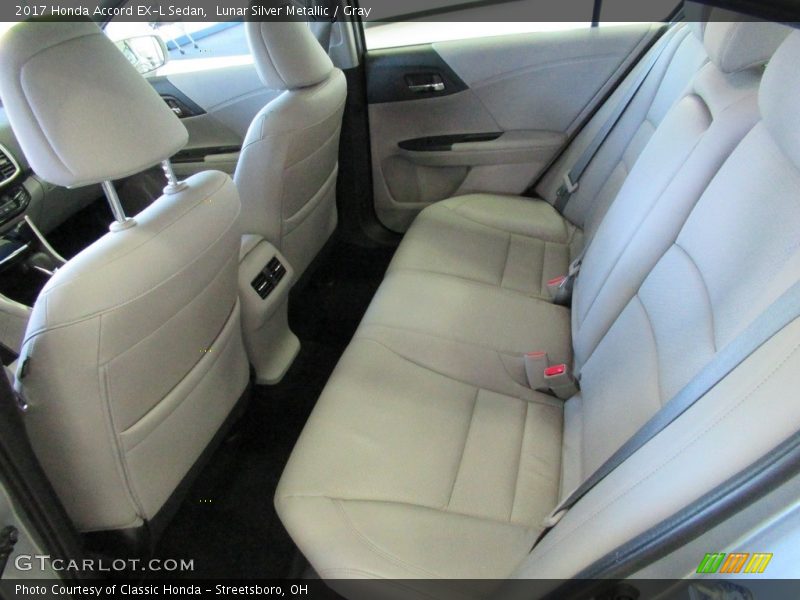 Lunar Silver Metallic / Gray 2017 Honda Accord EX-L Sedan