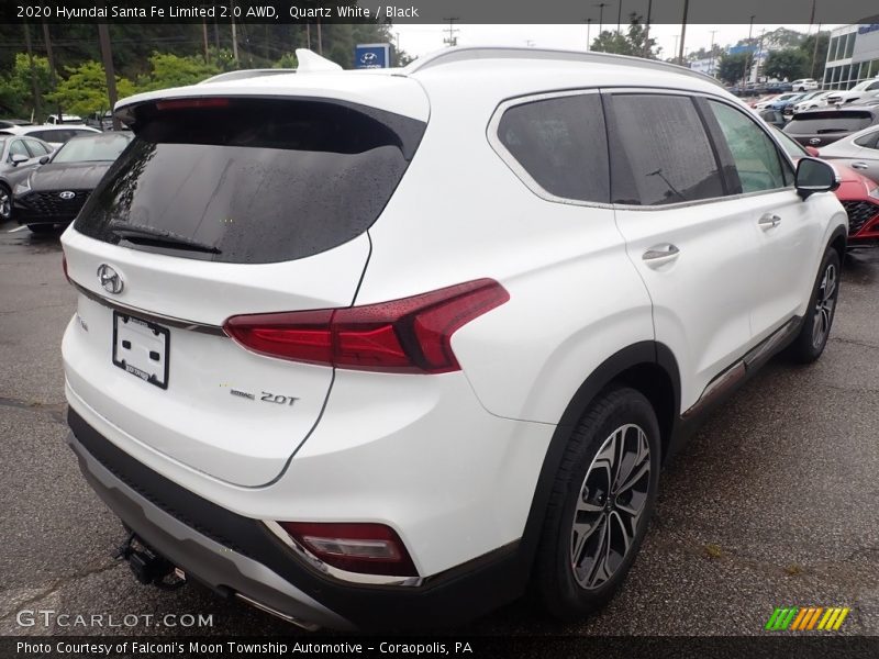 Quartz White / Black 2020 Hyundai Santa Fe Limited 2.0 AWD