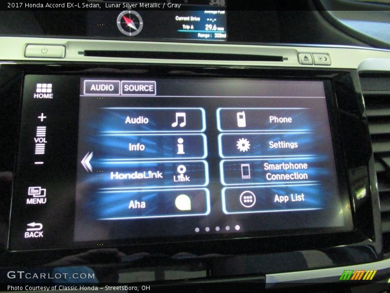 Lunar Silver Metallic / Gray 2017 Honda Accord EX-L Sedan