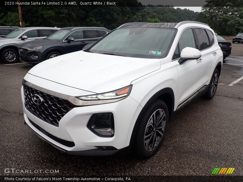 Quartz White / Black 2020 Hyundai Santa Fe Limited 2.0 AWD