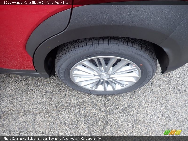 Pulse Red / Black 2021 Hyundai Kona SEL AWD
