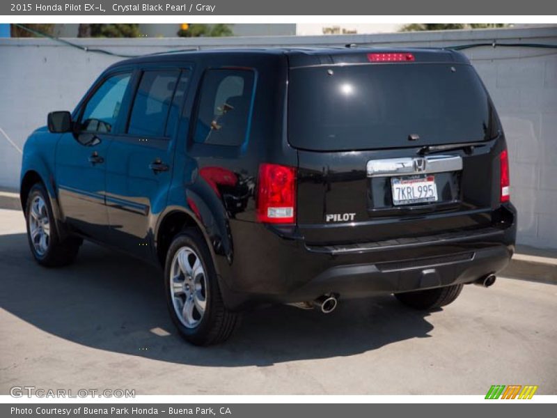Crystal Black Pearl / Gray 2015 Honda Pilot EX-L
