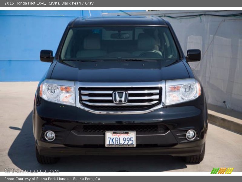 Crystal Black Pearl / Gray 2015 Honda Pilot EX-L