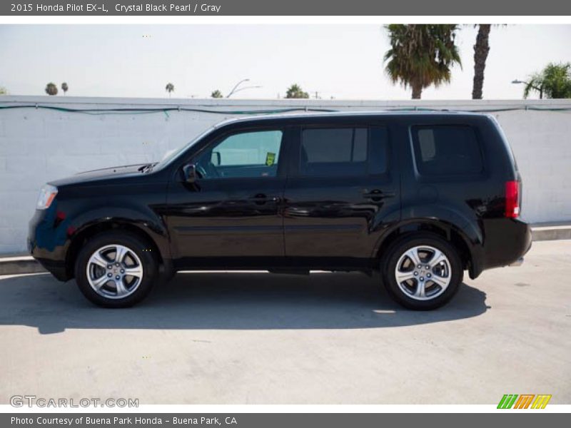 Crystal Black Pearl / Gray 2015 Honda Pilot EX-L