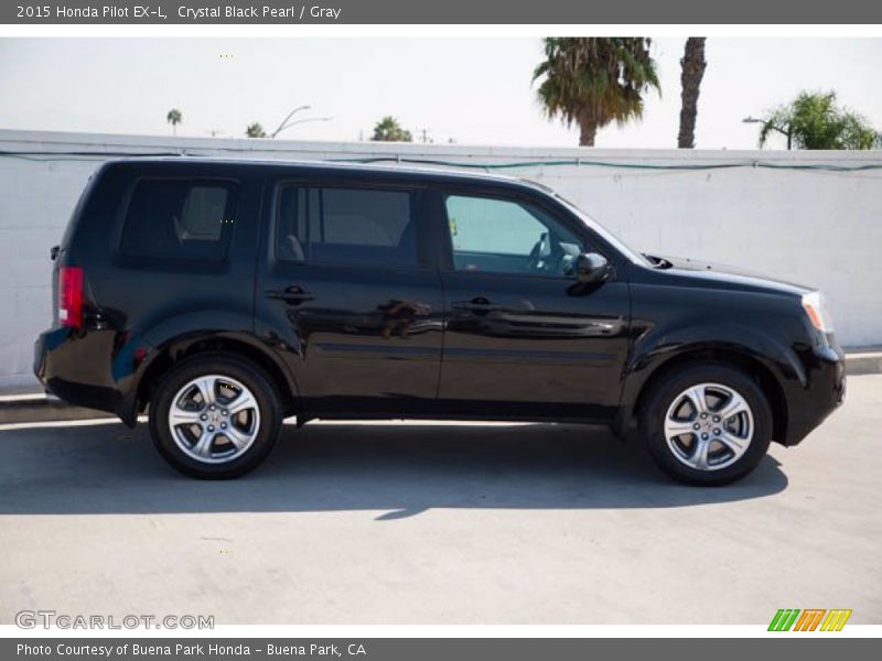 Crystal Black Pearl / Gray 2015 Honda Pilot EX-L