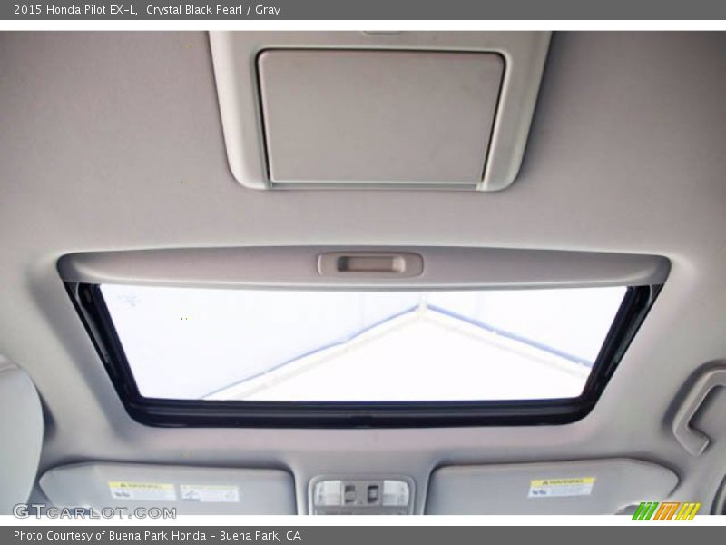 Crystal Black Pearl / Gray 2015 Honda Pilot EX-L