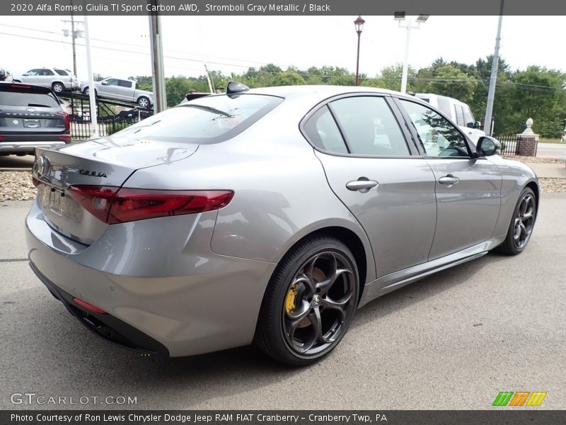 Stromboli Gray Metallic / Black 2020 Alfa Romeo Giulia TI Sport Carbon AWD