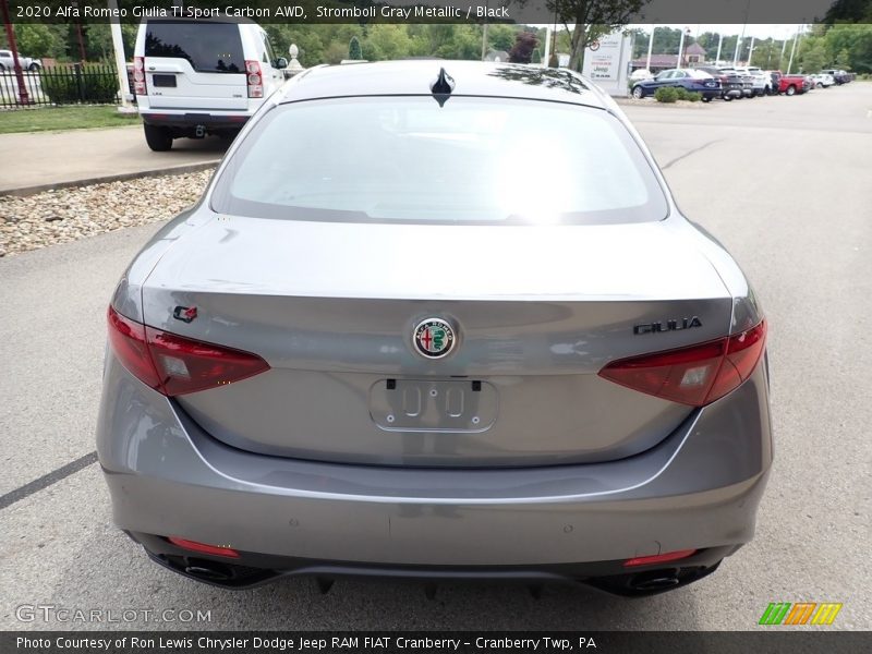 Stromboli Gray Metallic / Black 2020 Alfa Romeo Giulia TI Sport Carbon AWD