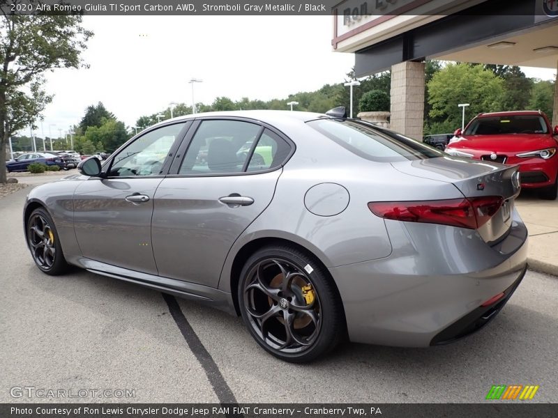 Stromboli Gray Metallic / Black 2020 Alfa Romeo Giulia TI Sport Carbon AWD