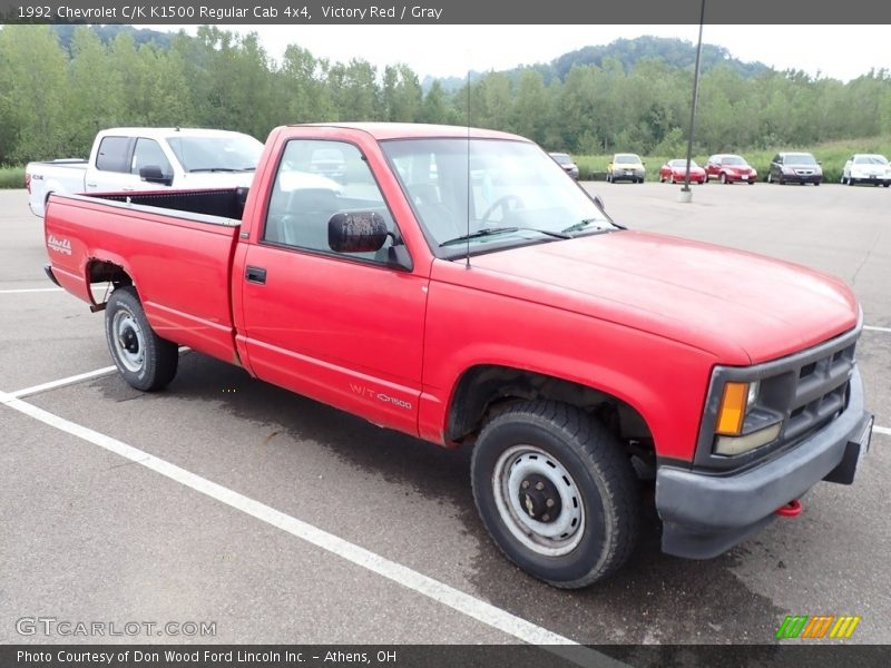 Front 3/4 View of 1992 C/K K1500 Regular Cab 4x4