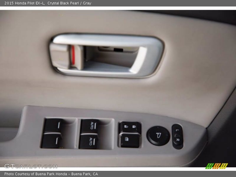 Crystal Black Pearl / Gray 2015 Honda Pilot EX-L