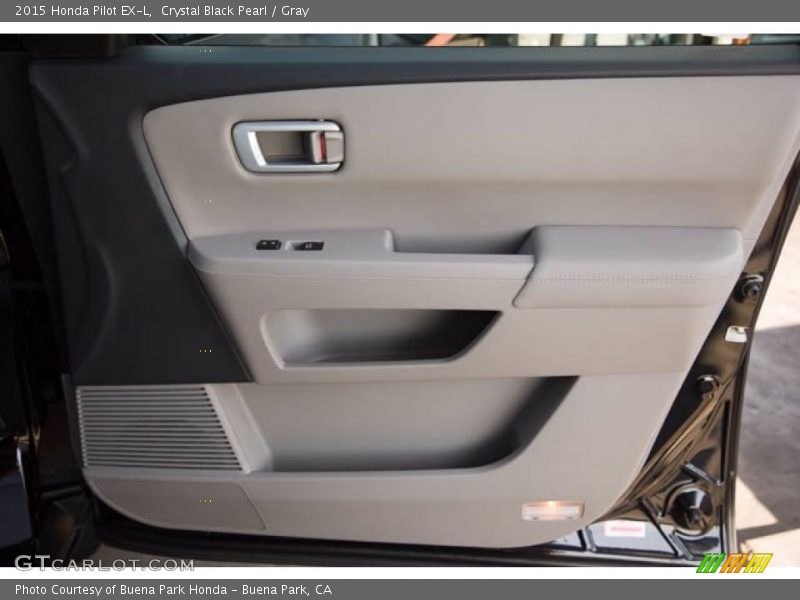 Crystal Black Pearl / Gray 2015 Honda Pilot EX-L