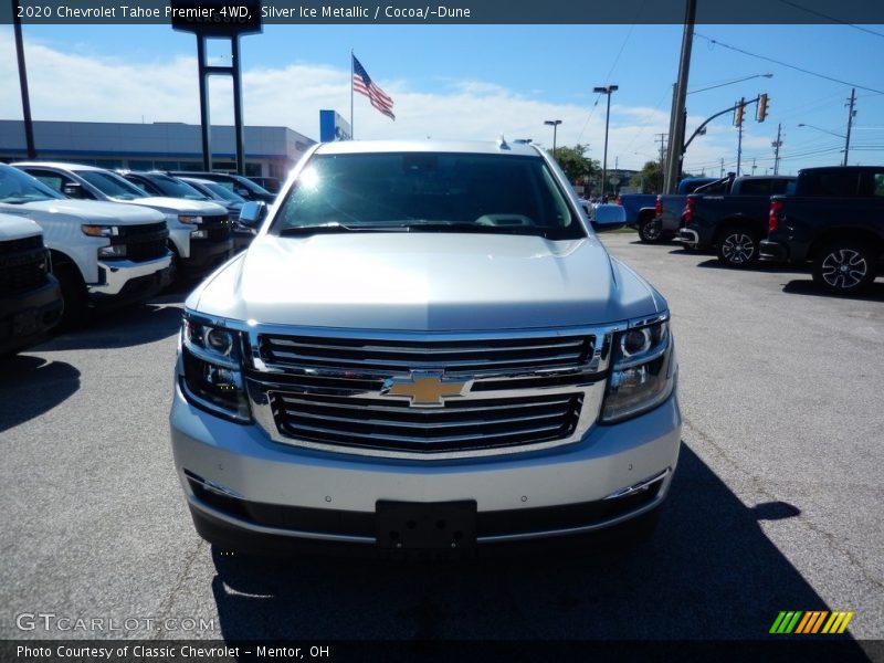 Silver Ice Metallic / Cocoa/­Dune 2020 Chevrolet Tahoe Premier 4WD