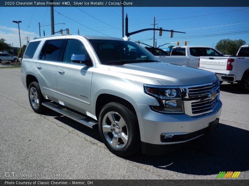 Silver Ice Metallic / Cocoa/­Dune 2020 Chevrolet Tahoe Premier 4WD