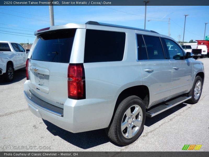 Silver Ice Metallic / Cocoa/­Dune 2020 Chevrolet Tahoe Premier 4WD