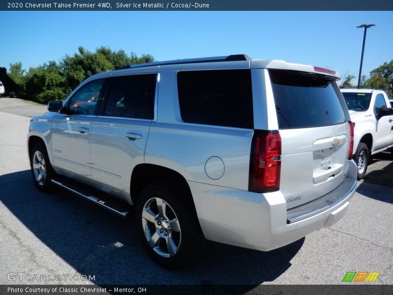 Silver Ice Metallic / Cocoa/­Dune 2020 Chevrolet Tahoe Premier 4WD