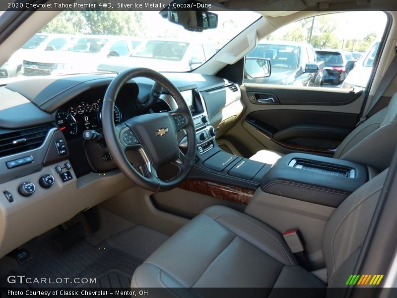 Silver Ice Metallic / Cocoa/­Dune 2020 Chevrolet Tahoe Premier 4WD