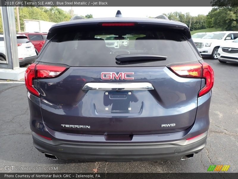 Blue Steel Metallic / ­Jet Black 2018 GMC Terrain SLE AWD