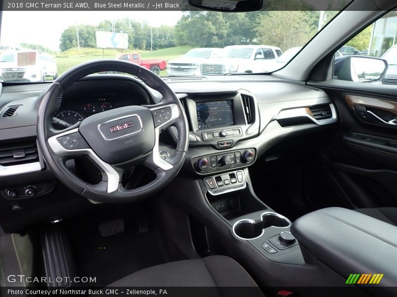 Blue Steel Metallic / ­Jet Black 2018 GMC Terrain SLE AWD