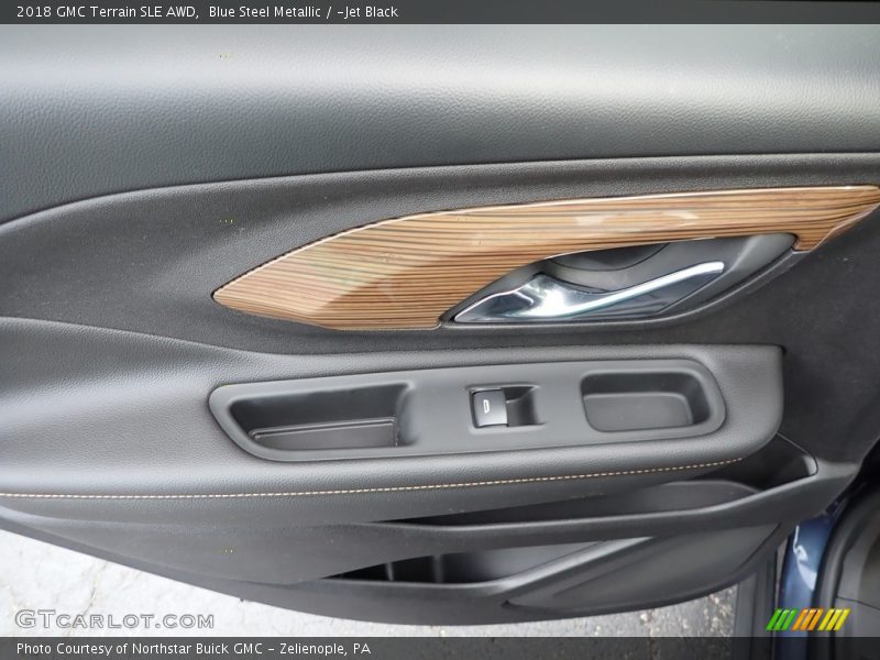 Blue Steel Metallic / ­Jet Black 2018 GMC Terrain SLE AWD