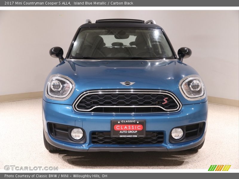 Island Blue Metallic / Carbon Black 2017 Mini Countryman Cooper S ALL4