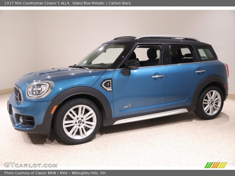 Island Blue Metallic / Carbon Black 2017 Mini Countryman Cooper S ALL4