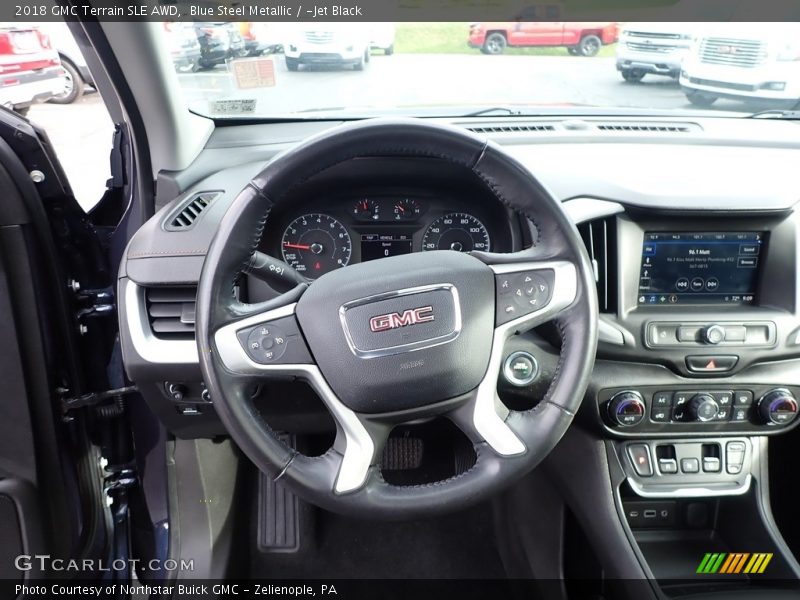 Blue Steel Metallic / ­Jet Black 2018 GMC Terrain SLE AWD